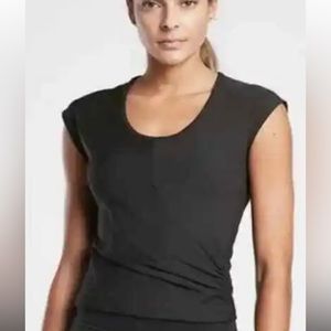 Athleta Bayview Front Wrap Scoop Neck Sleeveless Top